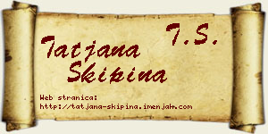 Tatjana Škipina vizit kartica